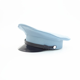 影视演出道具北伐军帽子南昌起义军蓝灰色成人大盖帽