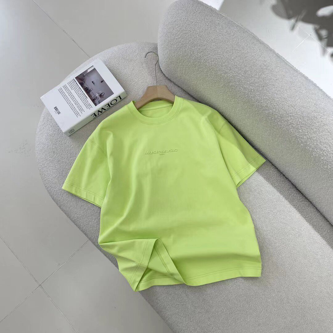 2026新款美式潮牌圆领短袖男款T恤宽松百搭简约字母休闲上衣潮