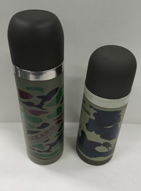 不锈钢迷彩户外便携大容量保温杯