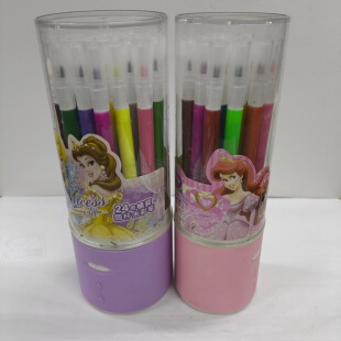 联众水彩笔套装桶装1218/24/36色画画笔幼儿园小学生用儿童礼物