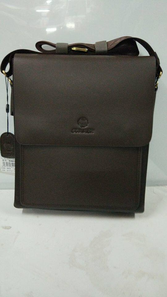 真皮男包单肩包男士斜挎包竖款韩版背包休闲牛皮商务休闲包