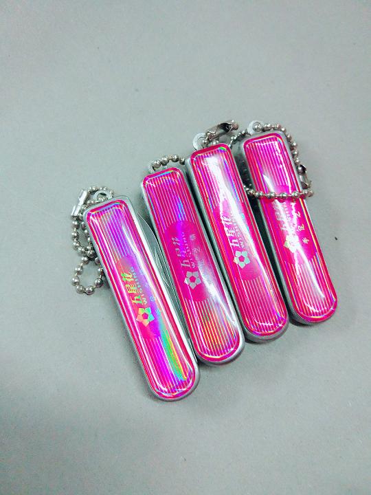 五星花折叠便携超薄指甲钥匙扣指甲刀