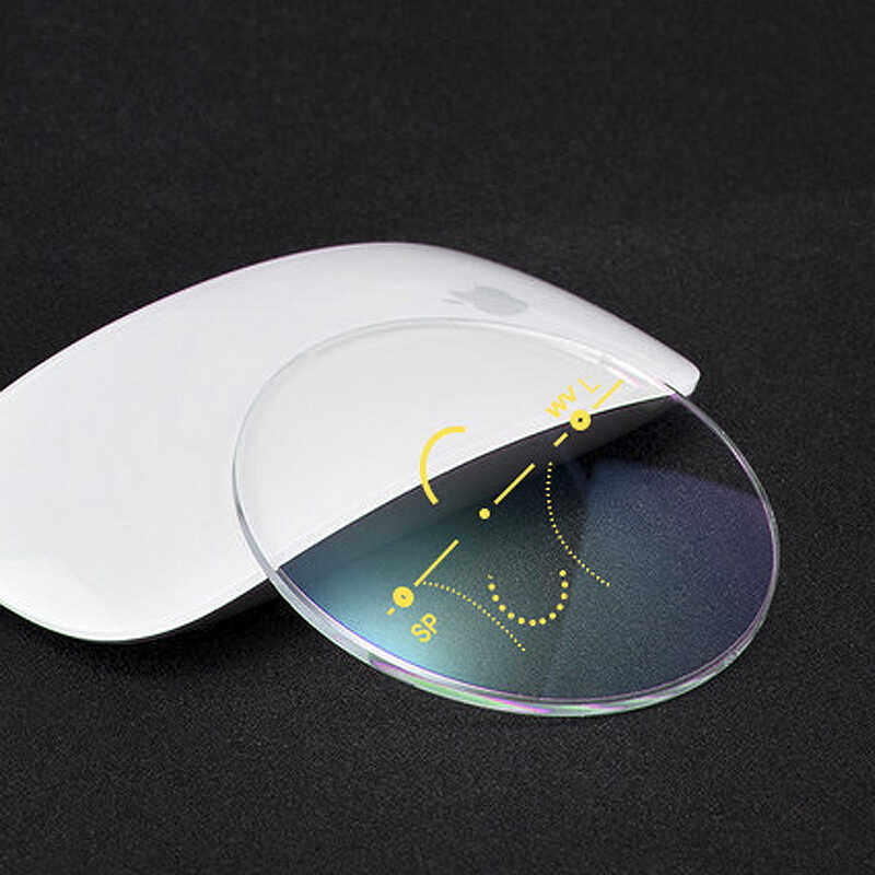 定制渐进多焦点防蓝光镜片看近看远一体眼镜非球面近视老花变色镜