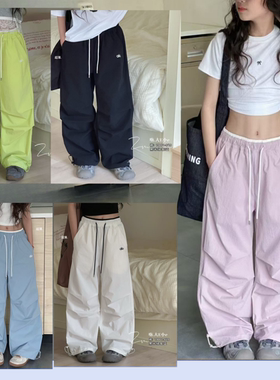 大E小E童装2025夏款儿童纯色长裤中大童休闲宽松薄款工装裤79001