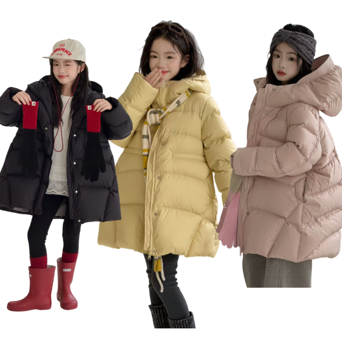 品牌童装连帽羽绒服冬款男女童