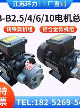 齿轮泵CB-B6/B10/B4/B2.5液压油泵电机组370W/550W/750w润滑油泵