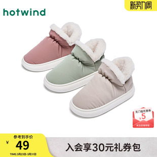 热风软底毛毛鞋女款2025年冬季新款休闲家居拖鞋加绒保暖室内女鞋