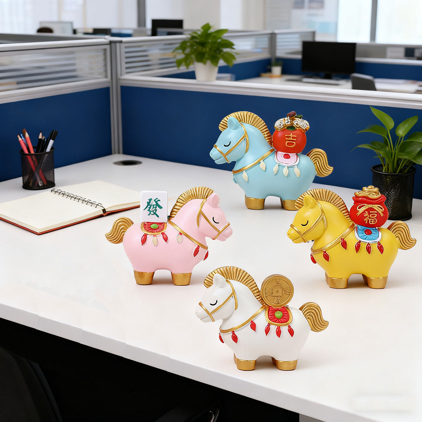 国潮小马公仔生肖马年吉祥物