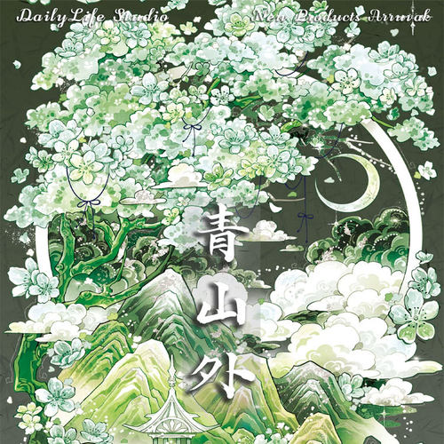 满18包邮Daily life青山外贝壳光分装特材拼贴贝壳光流麻手帐胶带