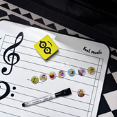 五线谱识谱板白板乐理启蒙教学教具音乐音符画板钢琴老师神器考级