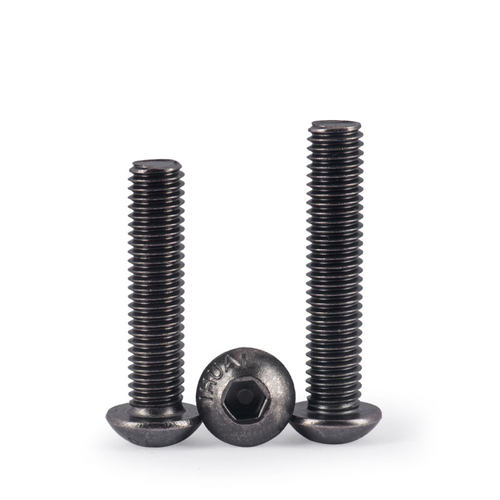镀黑镍10.9级圆头内六角螺栓