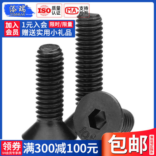 10.9级平头内六角螺丝反牙添瑞