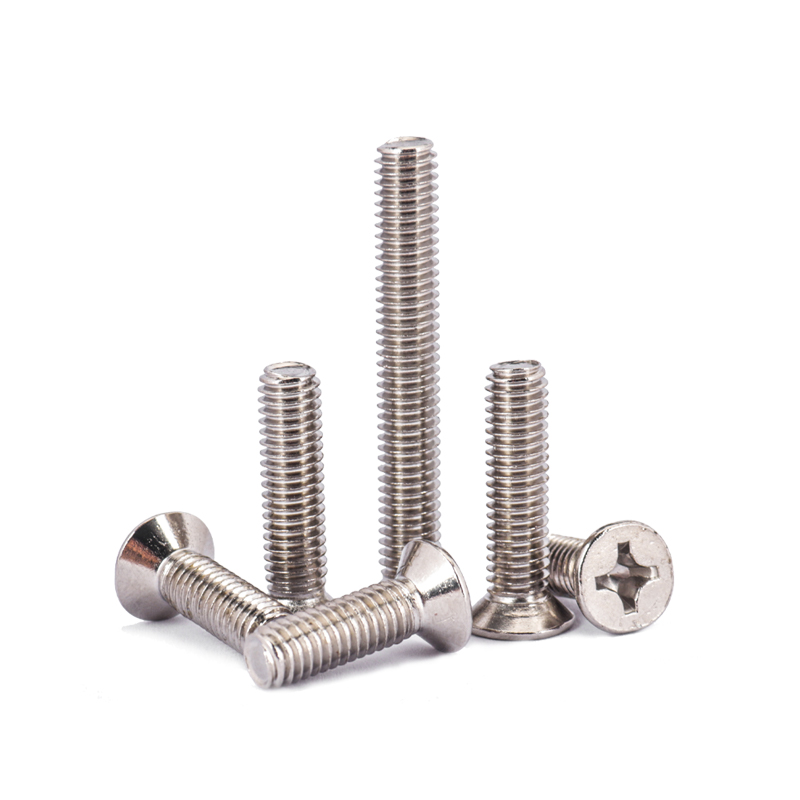 碳钢镀镍十字槽沉头机螺钉