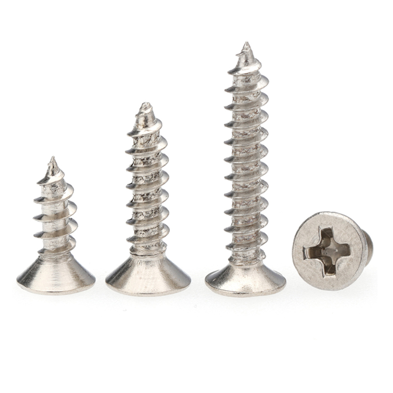 添瑞镀镍加硬沉头自攻螺丝M1-M6