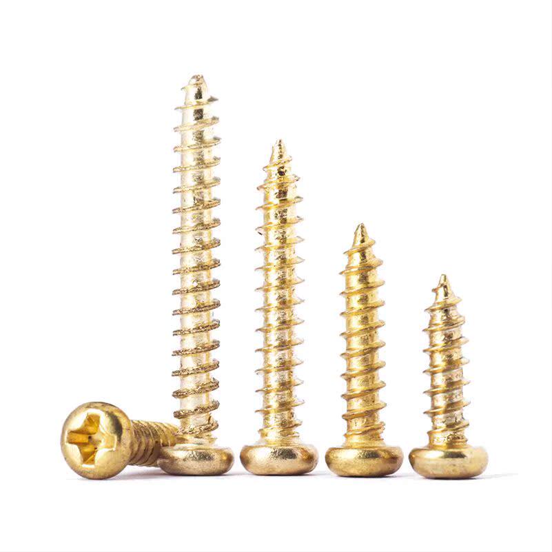 添瑞广东碳钢螺丝圆头自攻金色