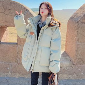 奶fufu棉服女冬季2023年新款爆款韩系加厚oversize面包服棉衣外套