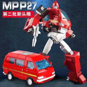 威将变形玩具 金刚5合金MPP27赤铁将军汽车机器人儿童男孩模型