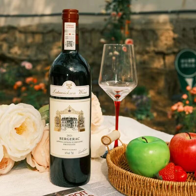 拉图威克森法国进口红酒750mlx6瓶整箱葡萄酒14度干红赤霞珠送礼