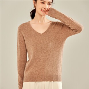 常规款 HL8081款 常规纯色套头套头V 女士精品毛针织衫 女装