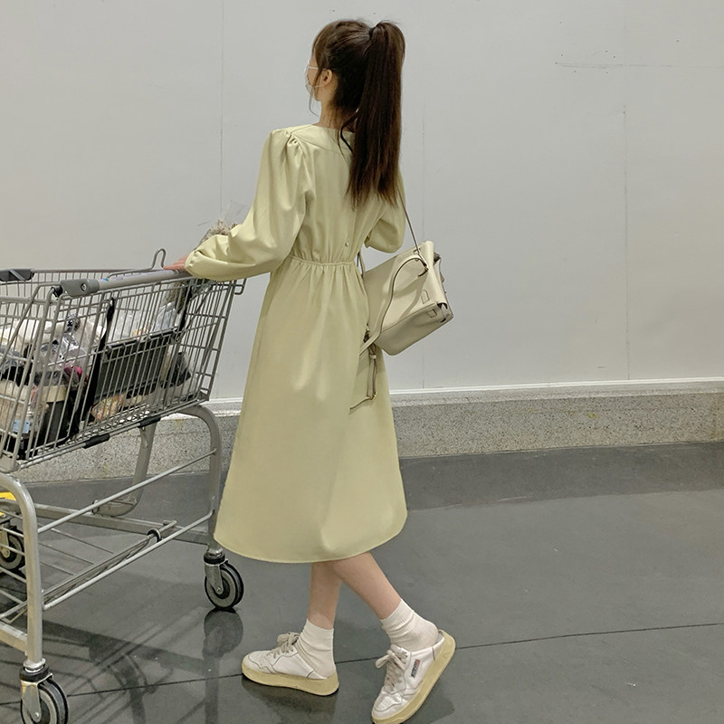 现货2026夏季新款韩系浪漫抹茶仙女裙子2C057-A35-P130-K195