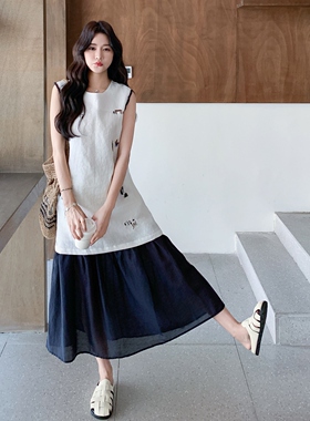 【爆款 大量现货】洋气刺绣连衣裙女2026夏季2C227/2569/P160K218