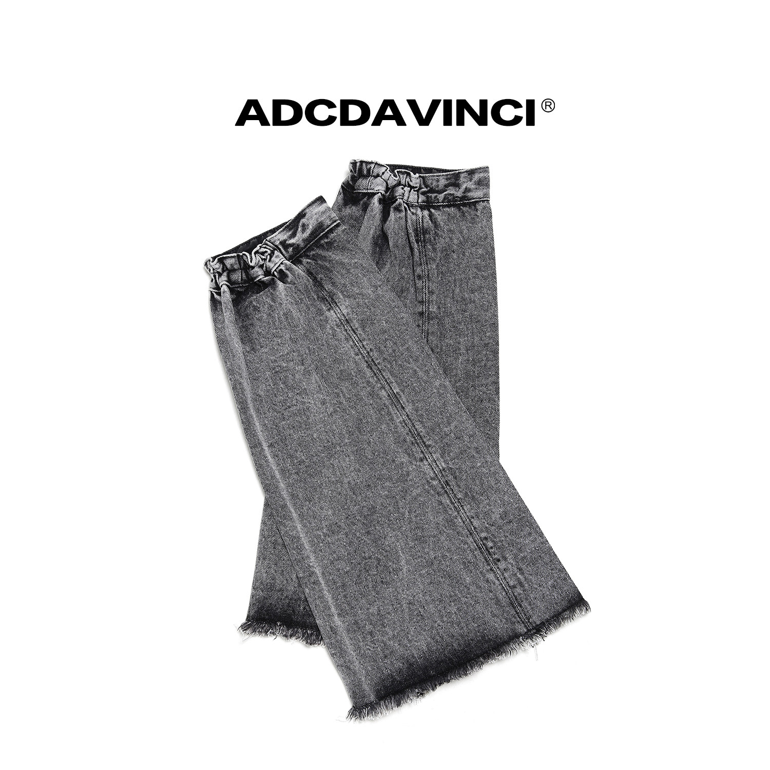 ADC达芬奇 亚文化y2k堆堆袜套复古辣妹甜酷牛仔黑色腿套