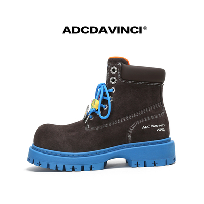 ADC达芬奇 ADCDAVINCI 蓝脚鲣鸟 马丁靴 7A抑菌 男女同款增高短靴