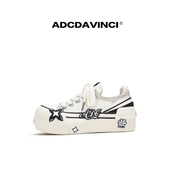 增高5.5cm防磨脚设计松糕鞋 ADC达芬奇 女 厚底帆布鞋 小枕头系列