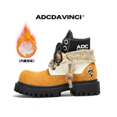 新春福利 加绒保暖男女翻领大黄靴 手套 限购100对 随机赠送帽子