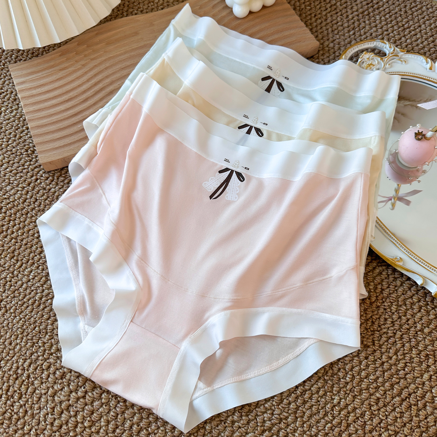 莫代尔孕妇内裤无痕高腰托腹