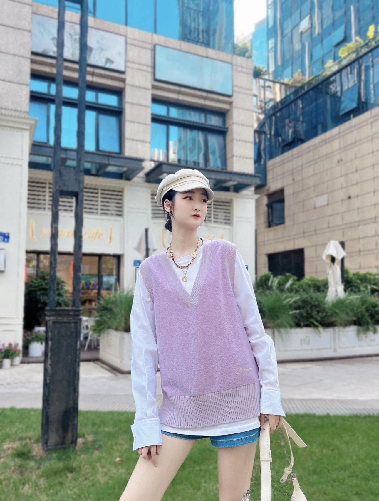 1300600哥家专柜正品2025新款时尚百搭显瘦宽松羊毛毛衣套头衫