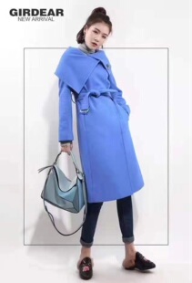 哥家羊毛140007806752毛呢外套双面羊绒女大衣女外套毛呢呢子大衣