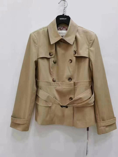 001 哥家专柜正品 1400256 326653 风衣 卡其色短款