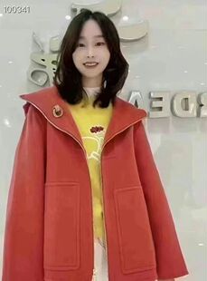 1400414哥家专柜2025新款时尚百搭羊毛毛呢外套大衣外套毛呢