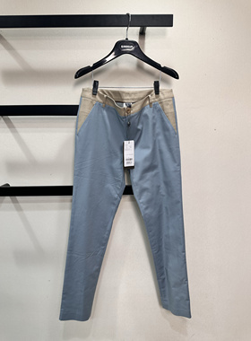 100090阿家浅蓝显瘦裤子