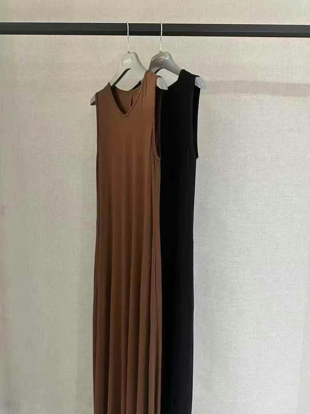 1500550哥家专柜正品2025新款背心连衣裙女裙子通勤长裙吊带裙