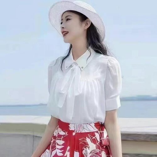 1300544专柜正品2025新款时尚百搭修身显瘦气质衬衫女上衣