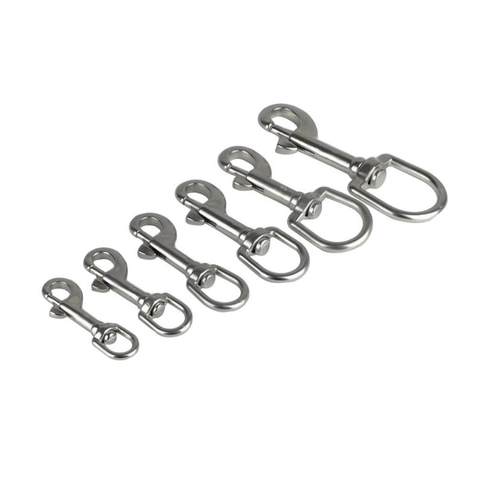 潜水单头钩316不锈钢 单头钩彩色黑色蛋钩技术潜水侧挂钩挂 侧挂