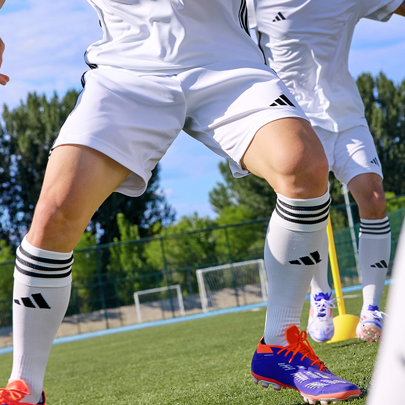 酷锐足球阿迪达斯成人训练比赛耐磨防滑长筒足球袜运动袜子JP2634