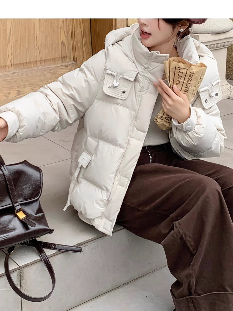 001新款羽绒服女连帽加厚保暖90白鸭绒外套显瘦时尚百搭亏本处理