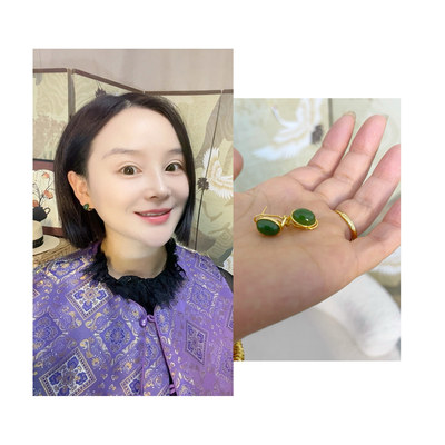 【大美红遍天】“蛋面耳环