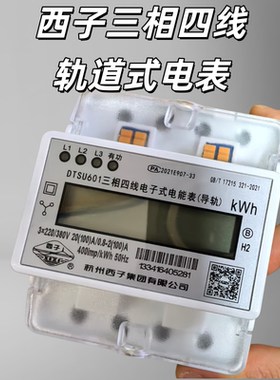 西子导轨式三相电表高精度防窃