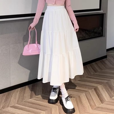 长裙202春夏秋新款百褶半身裙女