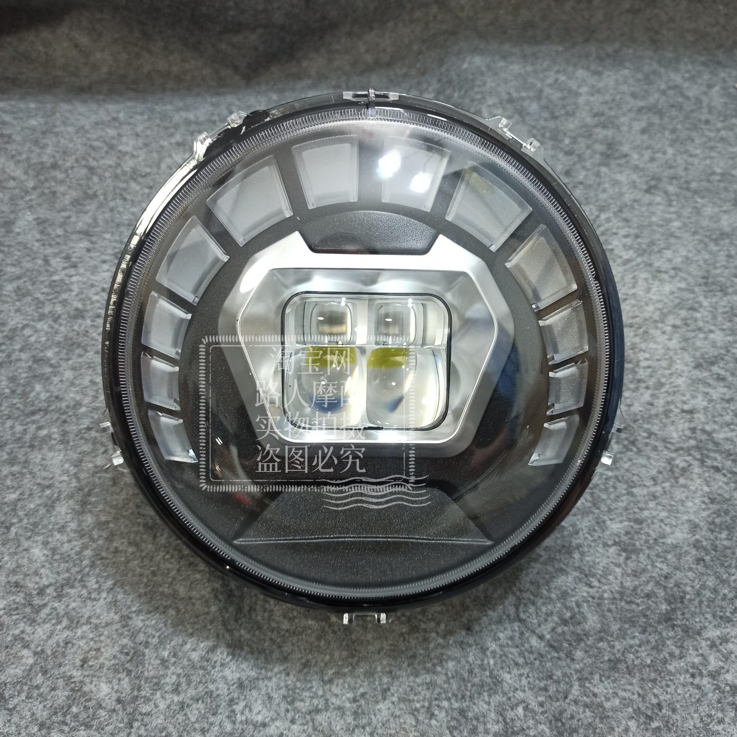 适用雅马哈PG-1 大灯LED总成超亮摩托车PG1弯梁车全车外壳定制