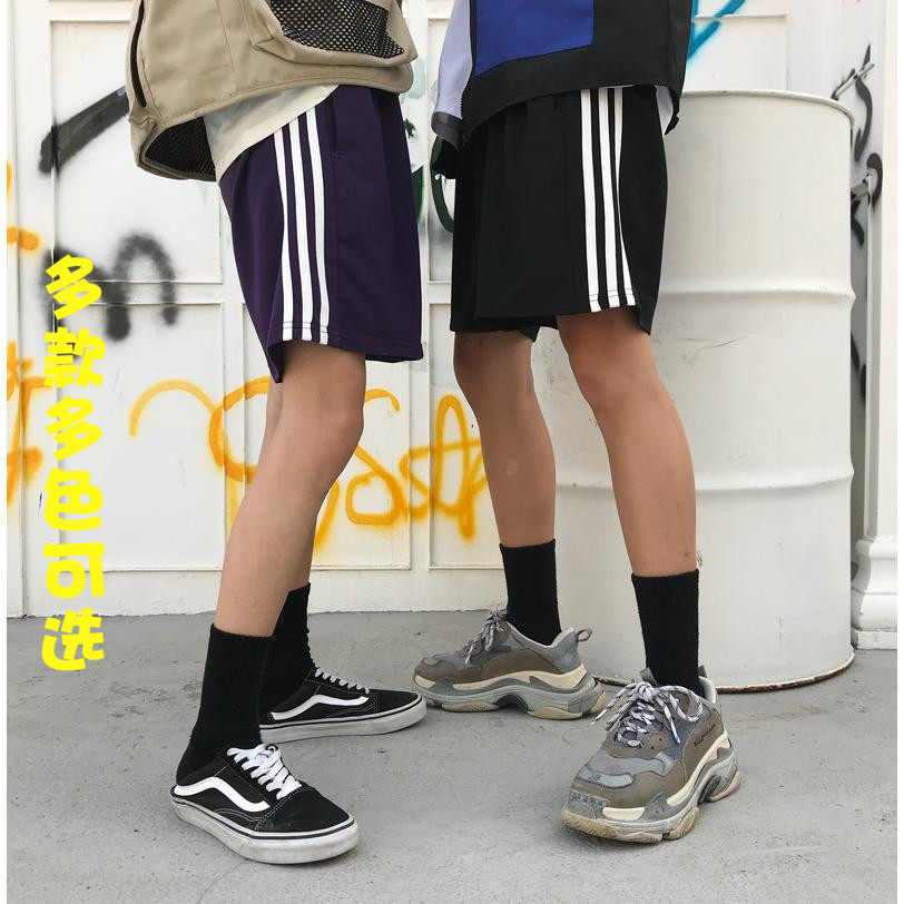 夏季韩国ins原宿bf风百搭宽松阔腿五分裤男女休闲运动短裤5分裤潮|ruв категории Женская одежда, брюки, брюки - от Buy2taobao.com для оказания профессиональной услуги покупки агента Taobao