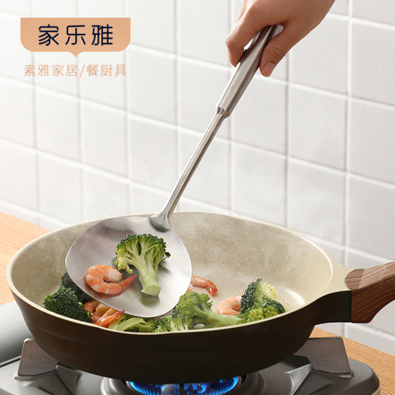 德国不锈钢锅铲304加厚防烫长柄炒菜铲子厨房汤羹喝汤粥火锅勺,厨房/烹饪用具,锅铲,淘宝优惠券,粉丝福利购,淘宝优惠卷