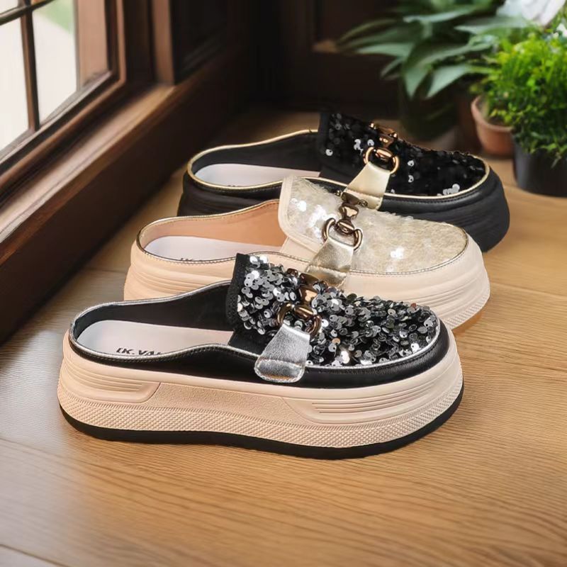 高品质-包头半拖鞋女厚底