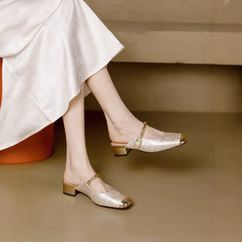 高品质-凉拖鞋女外穿包头