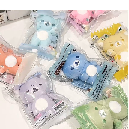 ins可爱娃袋迷你娃包yukio透明保护套娃娃防尘收纳展示pvc遛娃包