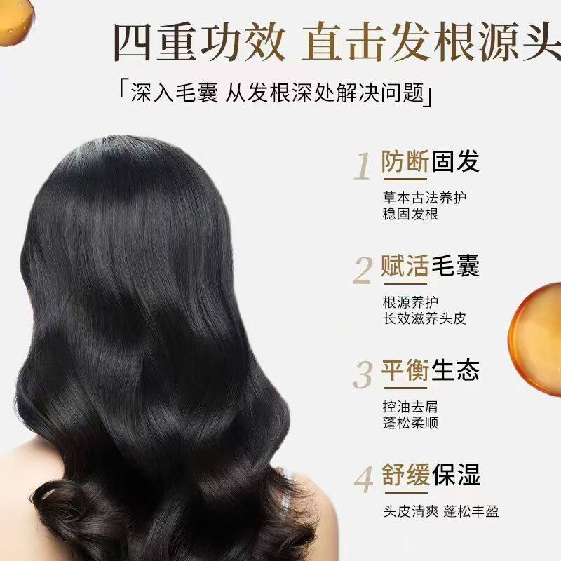 侧柏叶防断洗发水控油强韧发丝